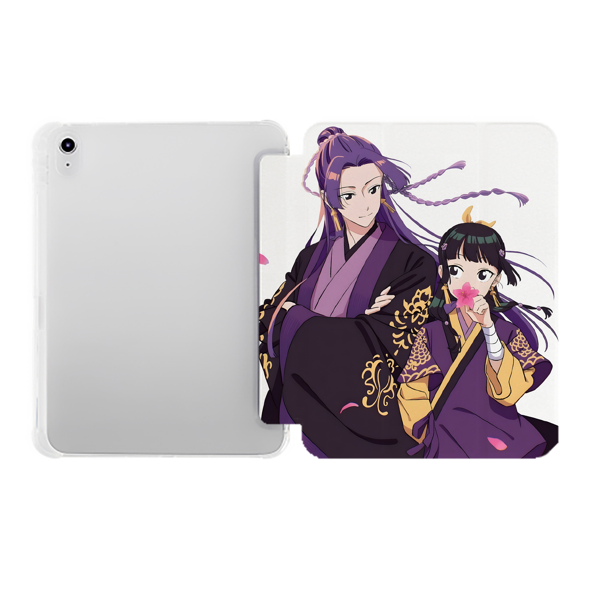 （画像用） 薬屋のひとりごと The Apothecary Diaries IPad ケース ペン収納付き 三つ折りスタンド PUレザー×シリコン 対応機種9.5/10.5/10.9インチ